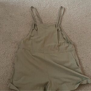 Stylish Sage Green Romper with Adjustable Straps